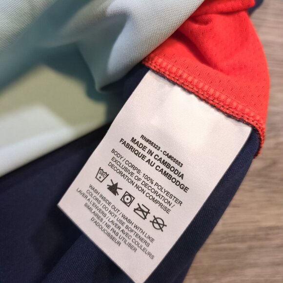 Nike Court Dri-FIT ADV Slam Tennis Shirt Men's Large Alcaraz Blue Orange Slim - Picture 3 of 9